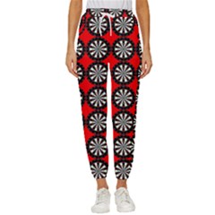 Dart Board Women s Cropped Drawstring Pants