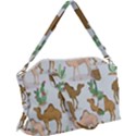 Camels Cactus Desert Pattern Canvas Crossbody Bag View1