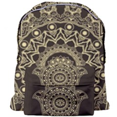 Hamsa Hand Drawn Symbol With Flower Decorative Pattern Giant Full Print Backpack by Hannah976