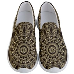 Hamsa Hand Drawn Symbol With Flower Decorative Pattern Men s Lightweight Slip Ons by Hannah976