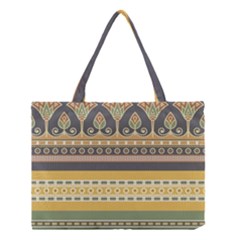 Seamless Pattern Egyptian Ornament With Lotus Flower Medium Tote Bag by Hannah976