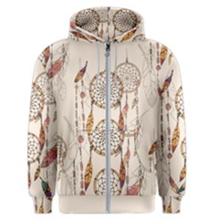 Coloured Dreamcatcher Background Men s Zipper Hoodie by Hannah976