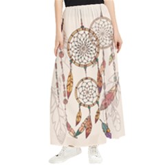 Coloured Dreamcatcher Background Maxi Chiffon Skirt by Hannah976