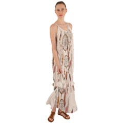 Coloured Dreamcatcher Background Cami Maxi Ruffle Chiffon Dress by Hannah976