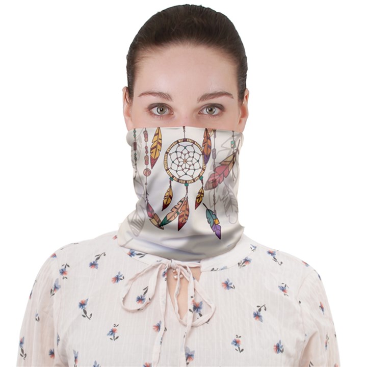 Coloured Dreamcatcher Background Face Covering Bandana (Adult)