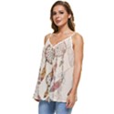 Coloured Dreamcatcher Background Casual Spaghetti Strap Chiffon Top View2