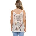 Coloured Dreamcatcher Background Casual Spaghetti Strap Chiffon Top View4