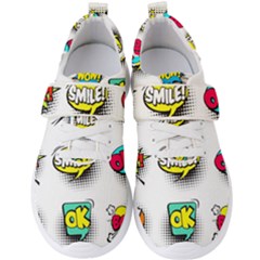 Set Colorful Comic Speech Bubbles Men s Velcro Strap Shoes by Hannah976