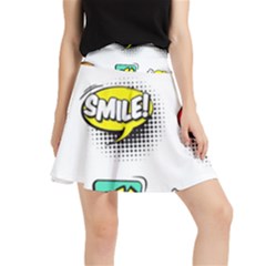 Set Colorful Comic Speech Bubbles Waistband Skirt by Hannah976