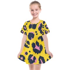 Leopard Print Seamless Pattern Kids  Smock Dress by Hannah976