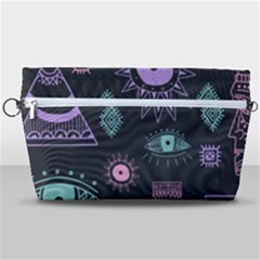 Vintage Seamless Pattern With Tribal Art African Style Drawing Handbag Organizer by Hannah976