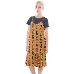 Egyptian Hieroglyphs Ancient Egypt Letters Papyrus Background Vector Old Egyptian Hieroglyph Writing Camis Fishtail Dress by Hannah976