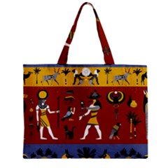 Ancient Egyptian Religion Seamless Pattern Zipper Mini Tote Bag by Hannah976