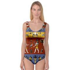 Ancient Egyptian Religion Seamless Pattern Princess Tank Leotard  by Hannah976