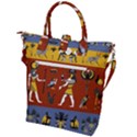 Ancient Egyptian Religion Seamless Pattern Buckle Top Tote Bag View2