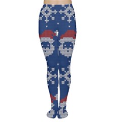 Santa Clauses Wallpaper Tights by artworkshop