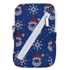 Santa Clauses Wallpaper Belt Pouch Bag (small) by artworkshop