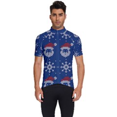 Santa Clauses Wallpaper Men s Short Sleeve Cycling Jersey by artworkshop