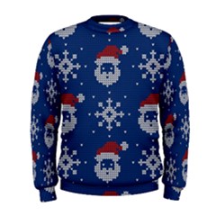 Santa Clauses Wallpaper Men s Sweatshirt by artworkshop