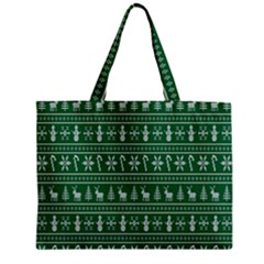 Wallpaper Ugly Sweater Backgrounds Christmas Zipper Mini Tote Bag by artworkshop