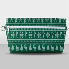 Wallpaper Ugly Sweater Backgrounds Christmas Handbag Organizer by artworkshop