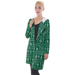 Wallpaper Ugly Sweater Backgrounds Christmas Hooded Pocket Cardigan