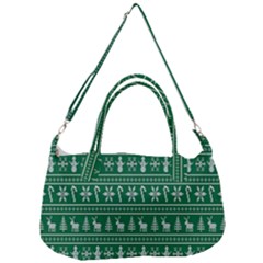 Wallpaper Ugly Sweater Backgrounds Christmas Removable Strap Handbag by artworkshop