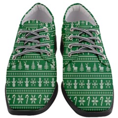 Wallpaper Ugly Sweater Backgrounds Christmas Women Heeled Oxford Shoes by artworkshop