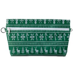 Wallpaper Ugly Sweater Backgrounds Christmas Handbag Organizer by artworkshop