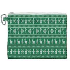 Wallpaper Ugly Sweater Backgrounds Christmas Canvas Cosmetic Bag (xxl) by artworkshop