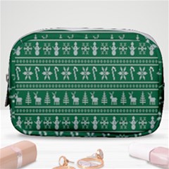 Wallpaper Ugly Sweater Backgrounds Christmas Make Up Pouch (small) by artworkshop