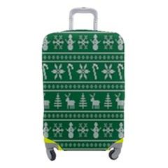 Wallpaper Ugly Sweater Backgrounds Christmas Luggage Cover (small) by artworkshop