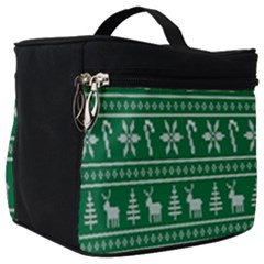 Wallpaper Ugly Sweater Backgrounds Christmas Make Up Travel Bag (big) by artworkshop