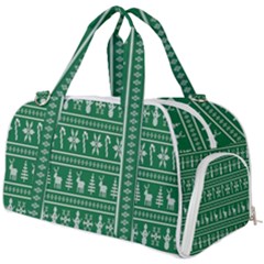 Wallpaper Ugly Sweater Backgrounds Christmas Burner Gym Duffel Bag by artworkshop