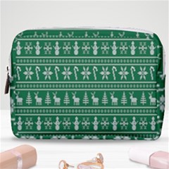 Wallpaper Ugly Sweater Backgrounds Christmas Make Up Pouch (medium) by artworkshop