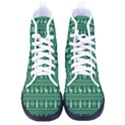 Wallpaper Ugly Sweater Backgrounds Christmas Women s High-Top Canvas Sneakers View1