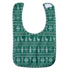 Wallpaper Ugly Sweater Backgrounds Christmas Baby Bib by artworkshop