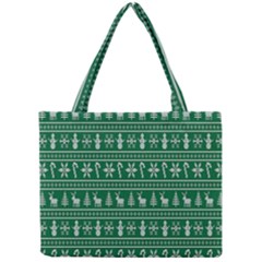 Wallpaper Ugly Sweater Backgrounds Christmas Mini Tote Bag by artworkshop