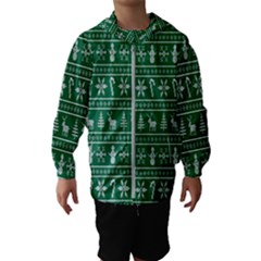 Wallpaper Ugly Sweater Backgrounds Christmas Kids  Hooded Windbreaker by artworkshop