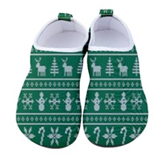 Wallpaper Ugly Sweater Backgrounds Christmas Men s Sock-style Water Shoes by artworkshop