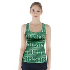 Wallpaper Ugly Sweater Backgrounds Christmas Racer Back Sports Top by artworkshop