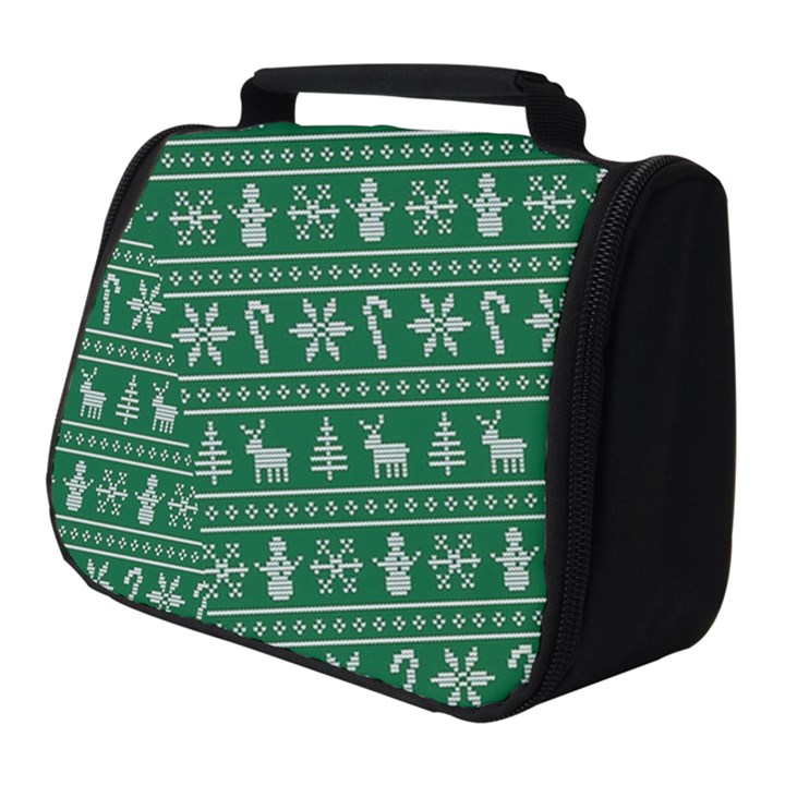 Wallpaper Ugly Sweater Backgrounds Christmas Full Print Travel Pouch (Small)