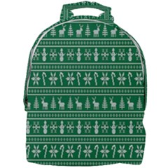 Wallpaper Ugly Sweater Backgrounds Christmas Mini Full Print Backpack by artworkshop