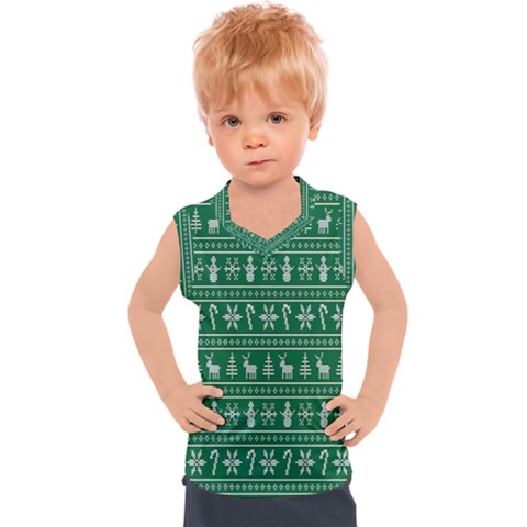 Wallpaper Ugly Sweater Backgrounds Christmas Kids  Sport Tank Top by artworkshop