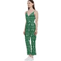 Wallpaper Ugly Sweater Backgrounds Christmas V-Neck Camisole Jumpsuit View2