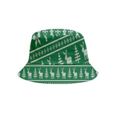 Wallpaper Ugly Sweater Backgrounds Christmas Bucket Hat (kids)