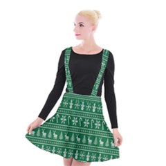 Wallpaper Ugly Sweater Backgrounds Christmas Suspender Skater Skirt by artworkshop