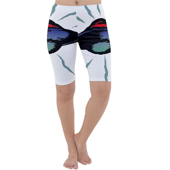 Alien Unidentified Flying Object Ufo Cropped Leggings 