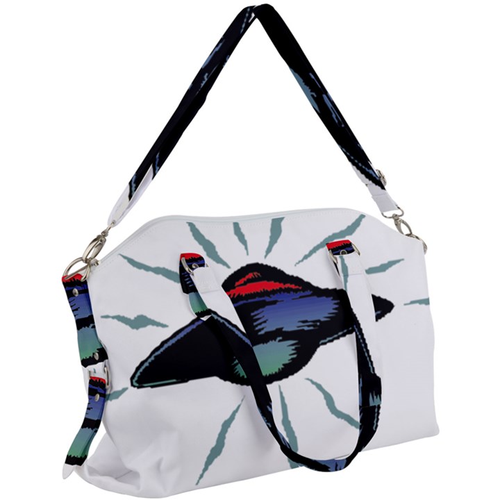 Alien Unidentified Flying Object Ufo Canvas Crossbody Bag