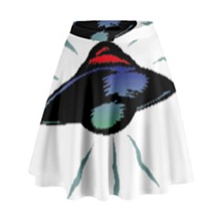 Alien Unidentified Flying Object Ufo High Waist Skirt by Sarkoni